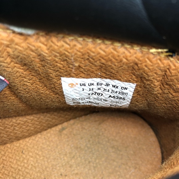 Timberland Boots Size 3Y in Black 4.5 women’s - Picture 5 of 6